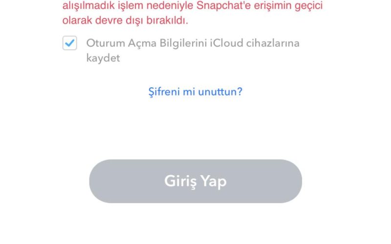 Snapchat Hesabıma Giremiyorum, Çözümü Nedir?